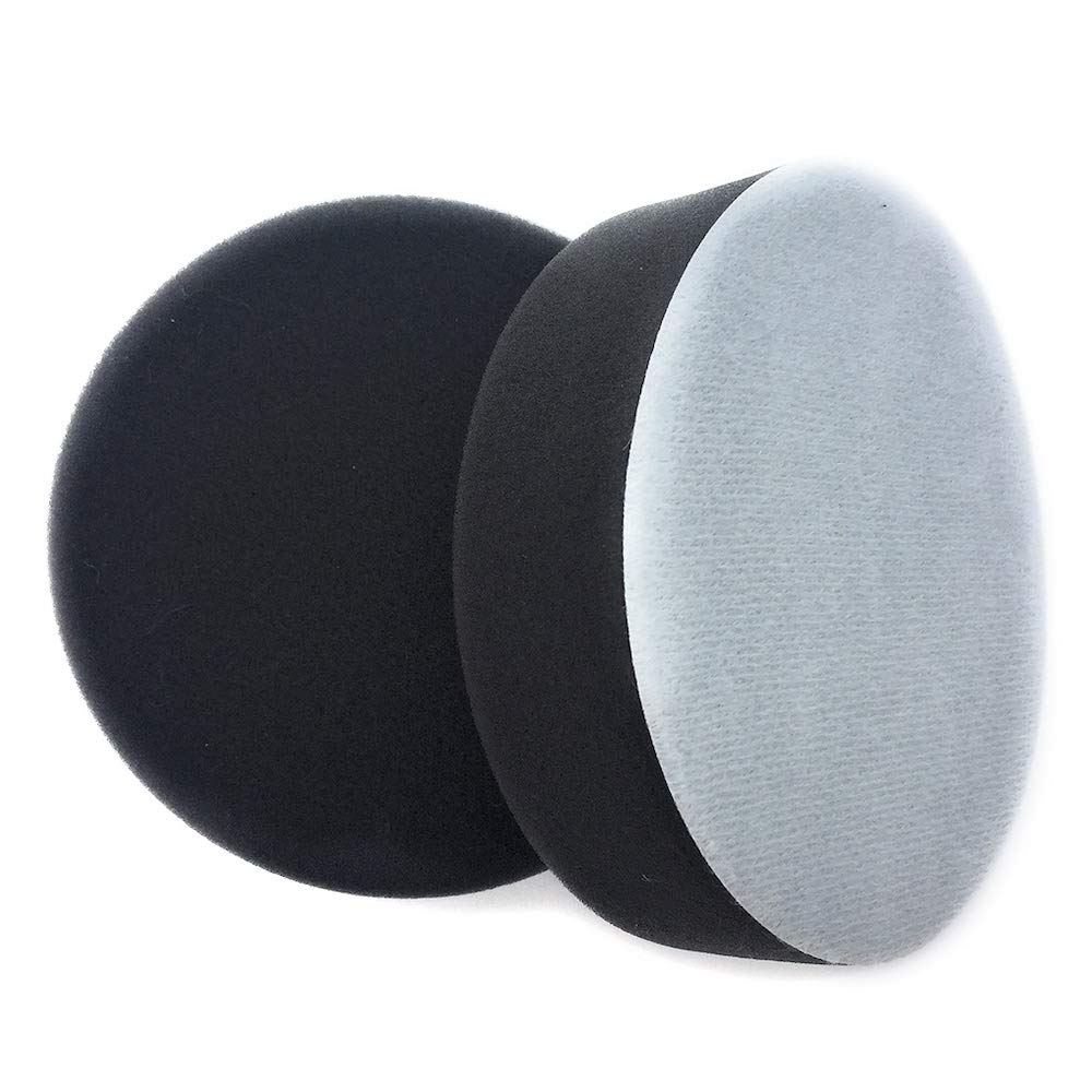 ASPALAND Sponge Buff, Magic Tape, Electric Polisher, Car Wash, Waxing (For Fine Particles) 4.9 inches (125 mm)