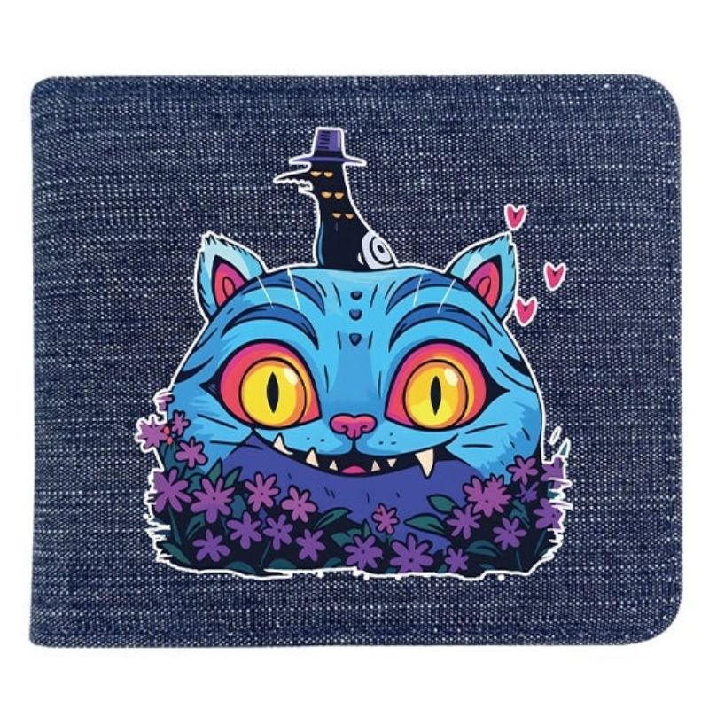 Fold Denim Kpop Hunters Rumi Zoey Mira Anime Wallet Short Purse