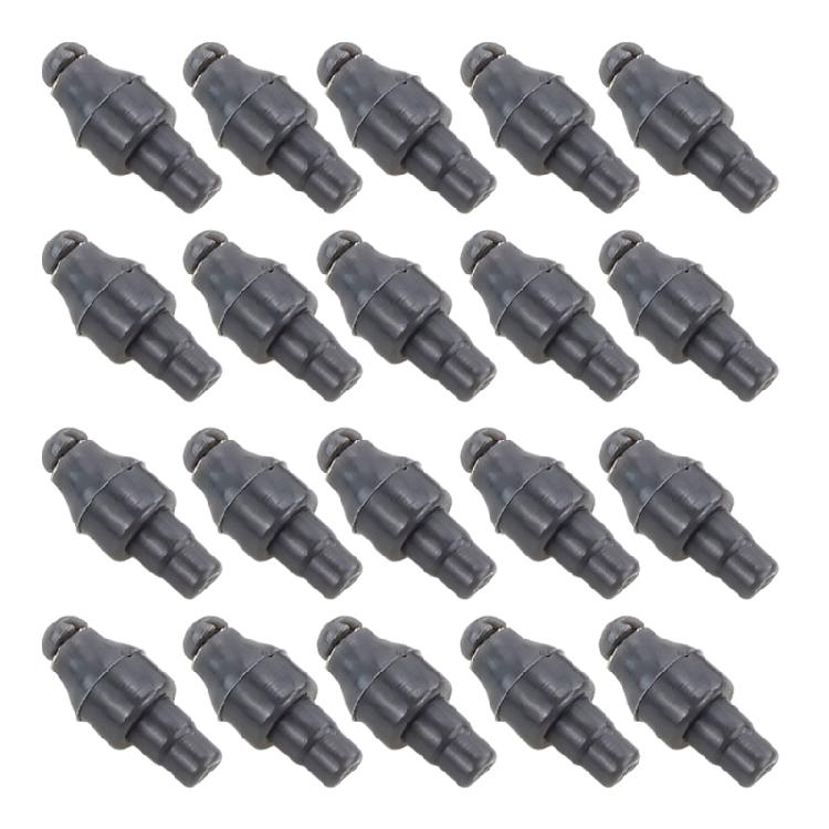 20lots Flexible Rubber Stop Beads Carps Fishing Method Feeders Quick Connectors for Pond and Beach Fishing Gear