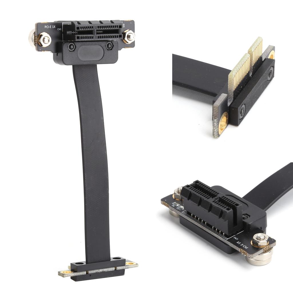 Extension Cable PCI‑E 1X Dual 90 Degrees  Network Adapter with LED Indication Magnetic Pad