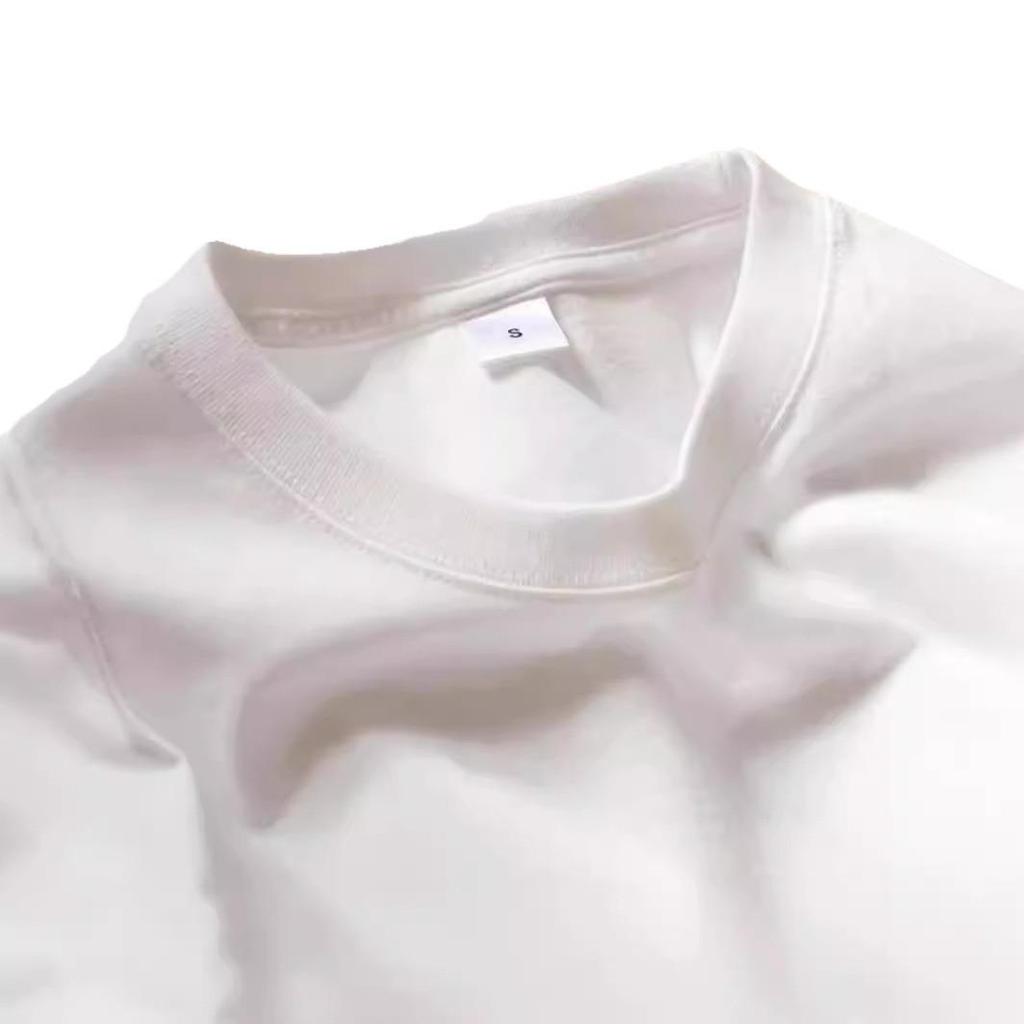 2026 Unisex Summer Cotton T-shirt: Men's Trendy 230g Japanese Style, Round Neck, Short Sleeves, Loose Fit.