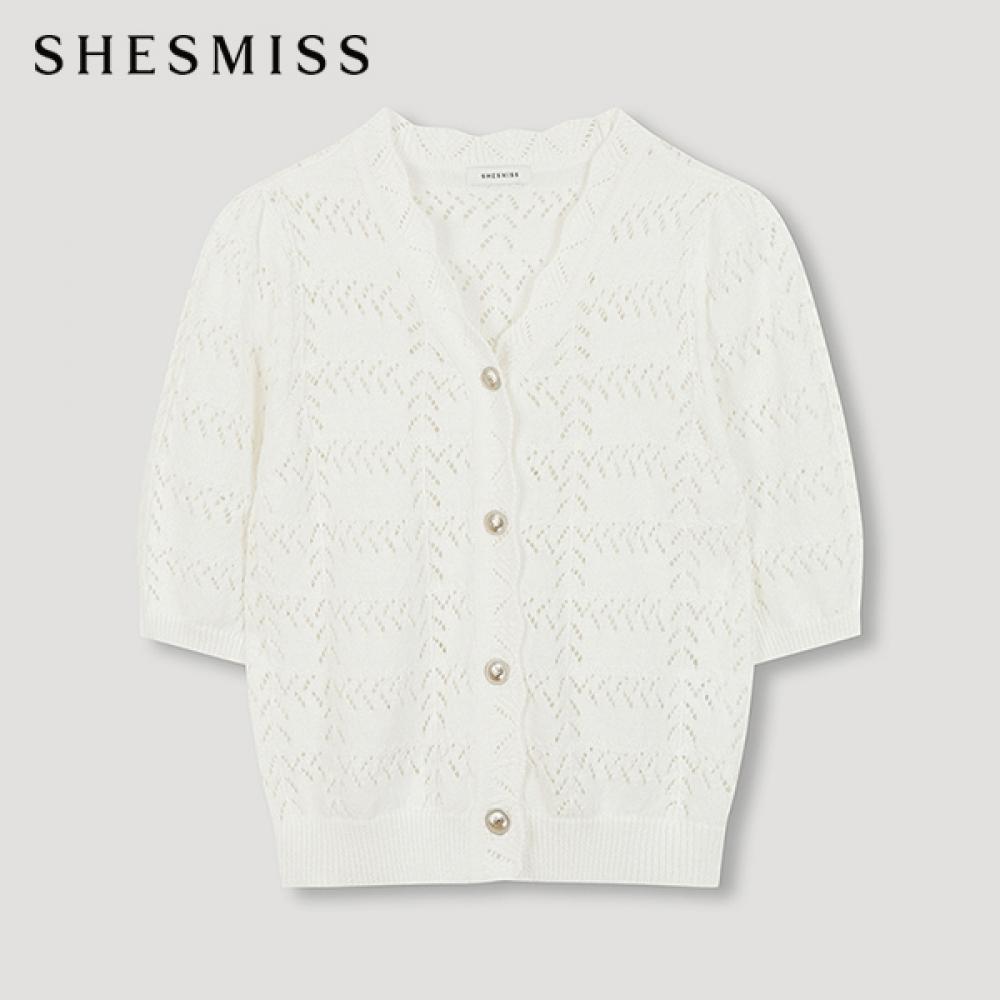 

She S miSS Woven See Through Knit Cardigan SSkcdn21030 Ow off-white/55