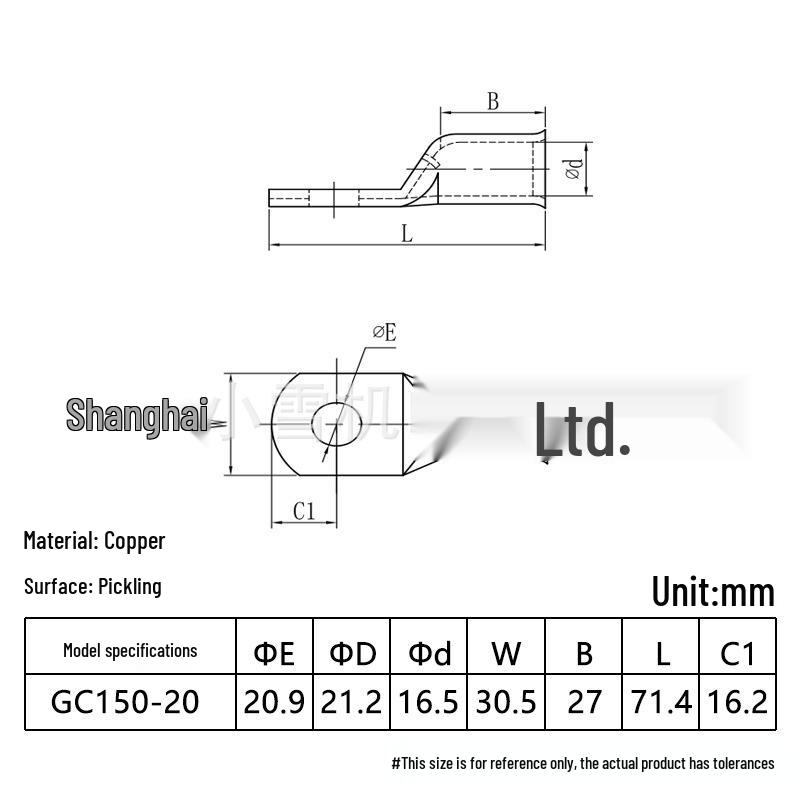 GC Flared Copper Tube Terminal 10-400 Sqmm Cable Connector Lug