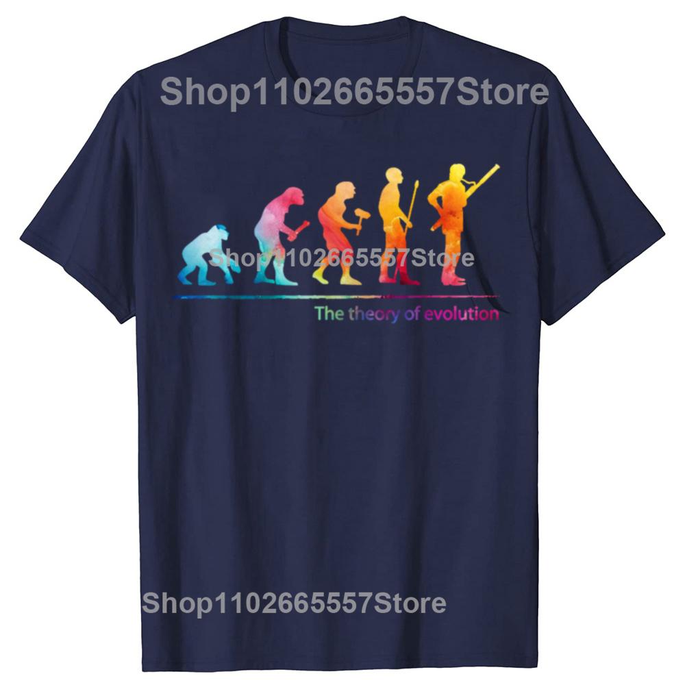 

Funny The Theory of Evolution Bassoon Classic Tshirts Unisex Womens Fashion Casual Tshirt 100 Cotton Loose Oversized T Shirt S