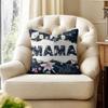 Classic Mom Cushion Cover Natural Linen Organic Fabric Double-Sided Printing Sofa Home Decor Gift Pillow Cover