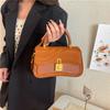 Fashion Women Shoulder Bag PU Leather Crossbody Bag Ladies Casual Daily Handbag with Adjustable Strap Lightweight Solid Color Commute Bag for Girls