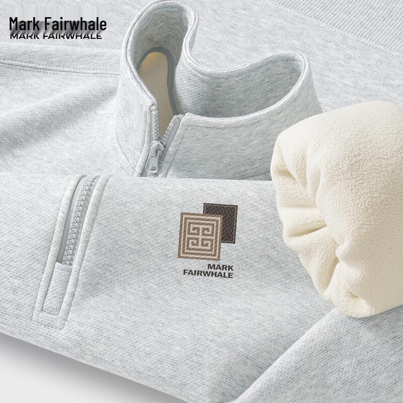 

Mark Fairwhale Men s Casual Fleece-Lined Half-Zip Sweatshirt 2XL