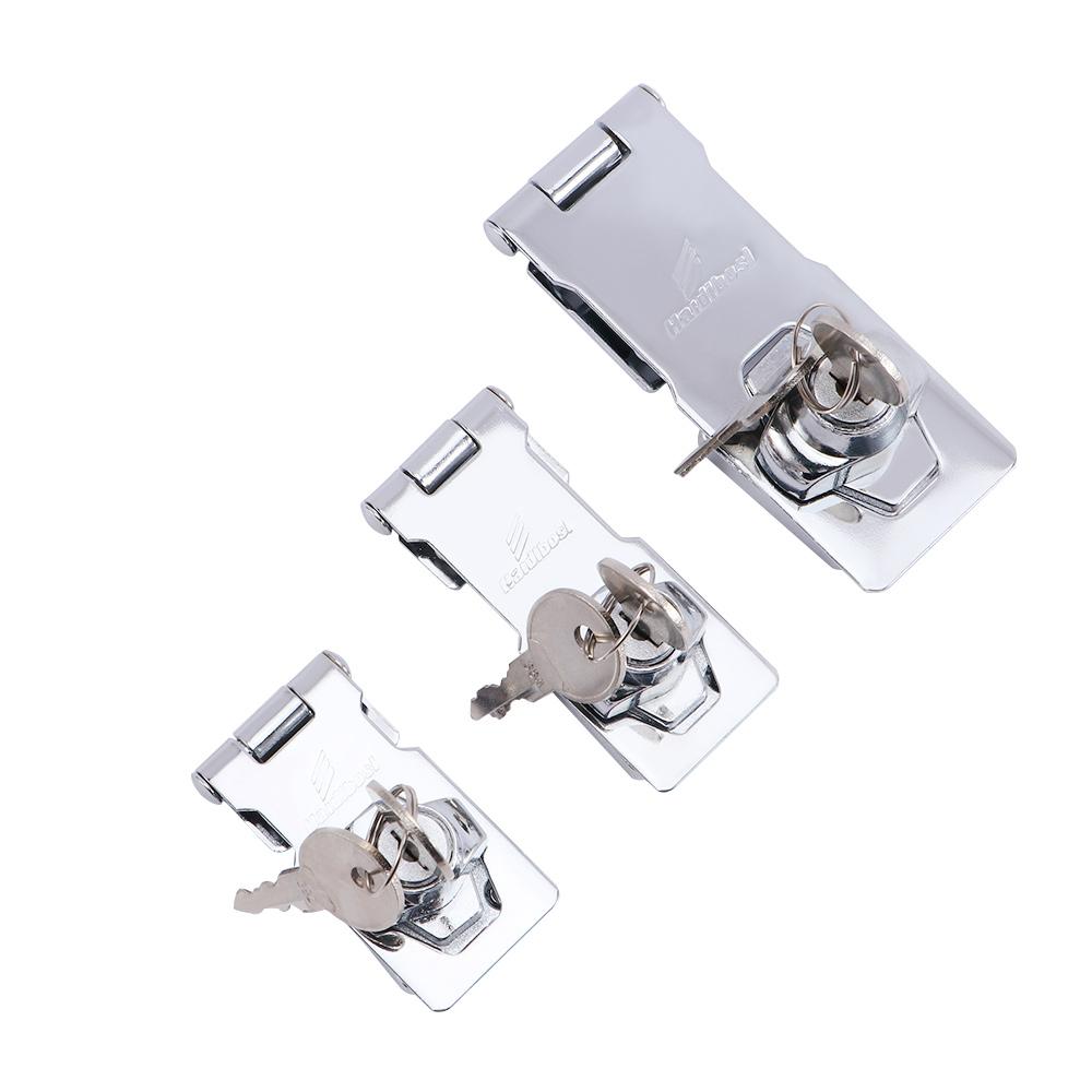 Hardware 4" Padlock With Keys Home Improvement Cupboard Hasp Garage Lock Locking Staple