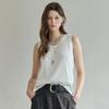 V Neck Button sleeVeless Knit Zf07qk001na