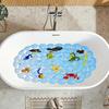 Colorful Sea Creatures Shell Design Non-Slip Bath Mat - Durable, Easy To Clean, Multi-Purpose Safety Floor Mat for Bathroom, Bathtub