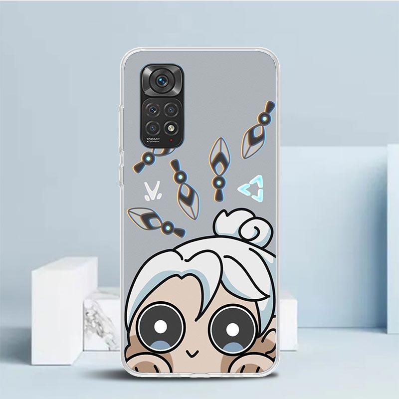 Game Valorant Cute Phone Case For Xiaomi Redmi Note 15 14 14S 13 12S 12 Pro Plus 11S 11 11T 11E 10S 10 + Soft TPU Back Cover Red