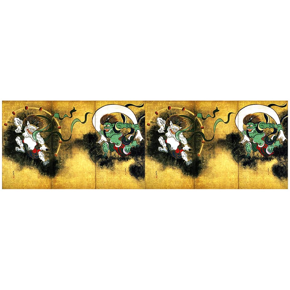 Ogata God and Thunder Mug Photo Mug Masterpiece 330ml Korin's "Wind God" 2 (Japanese Series) (D 2-sided), Capacity