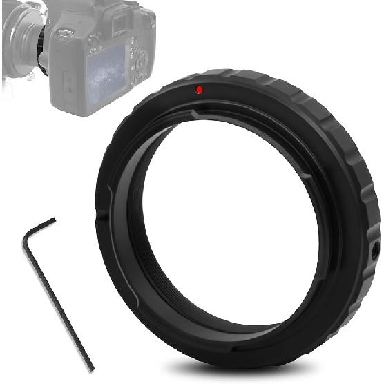 Astromania T2 T Ring Adapter with 42mm Diameter Thread Compatible with Canon EOS DSLR/SLR Camera, Metal T-Mount Telescope Camera Adapter for
