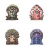 Garden Fairy Door Wooden Ornament With Creative Cottage Style For Indoor Landscape Display
