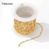 Multi Styles 14K Gold Plated Brass Oval Cable Curb Chains for Necklace Bracelet Jewelry Making Accessories,DIY Jewelry Supplies