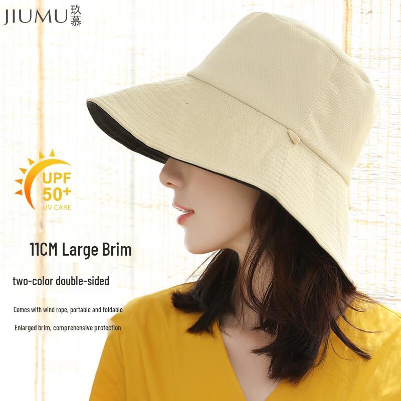 JIUMU Women s Reversible UV Protection Sun Hat One Size