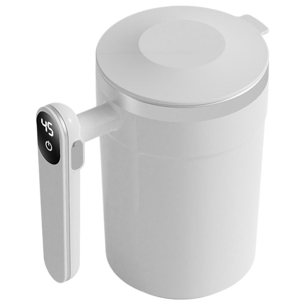 

Автоматическая чашка для помешивания, перезаряжаемый магнитный миксер, электрическая портативная кофейная кружка, интеллектуальная кофейная кружка из нержавеющей стали 400ml белый
