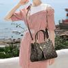 Classic Floral Print Fashion Tote Bag Spacious Capacity Elegant Single-Strap Women's Handbag