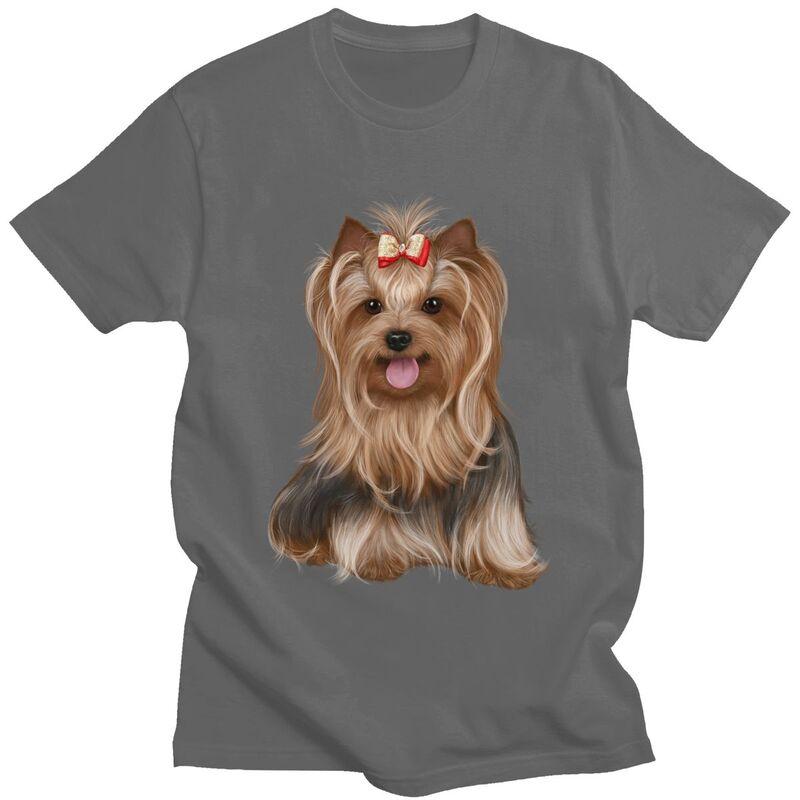 Custom Yorkshire Terrier Yorkie Dog T Shirt for Men Tshirt Tees Tshirts