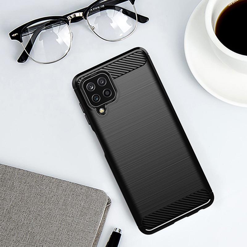 Pouzdro z uhlíkových vláken pro Samsung Galaxy A22 Nárazuvzdorný silikonový kryt pro Samsung Galaxy A22 4G Pouzdro pro Galaxy A22 5G A32 A52 A72