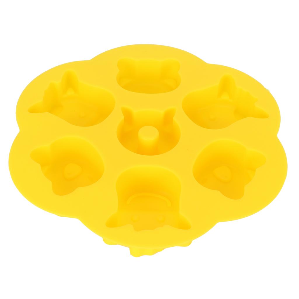 Gelbe Silikon-Cartoonform DIY Handgemachte Kuchen Schokolade Keksform zum Backen Küche