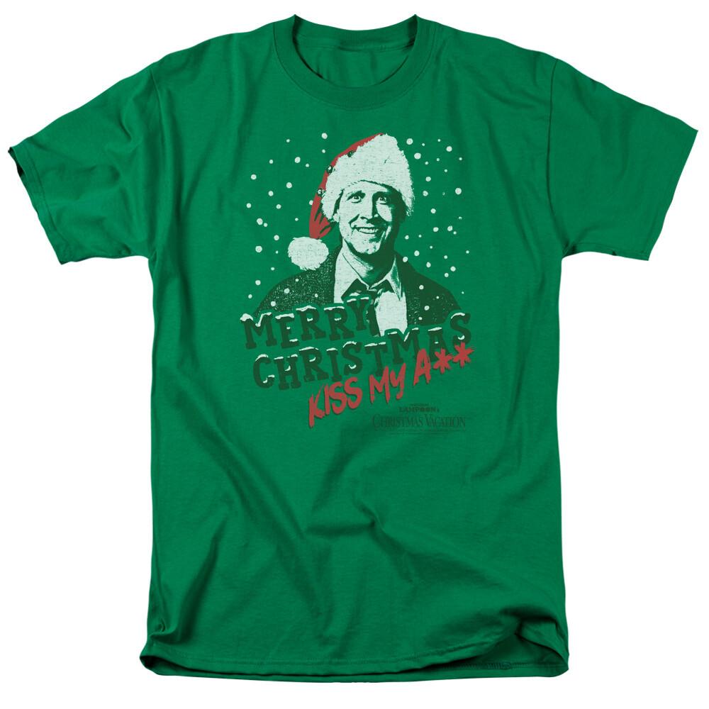 Christmas Vacation Merry Christmas T Shirt Mens Licensed Movie Tee Kelly Green XXXL