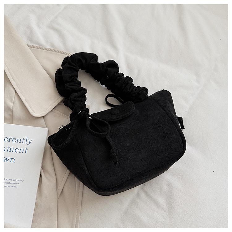 

Folded portable small bag women s 2025 new Korean version niche bucket bag fashion commuter women s shoulder bag