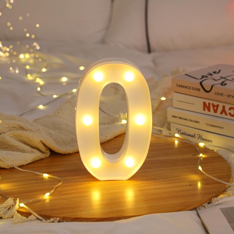 LED Letter and Number Lights for Celebrations and Proposals