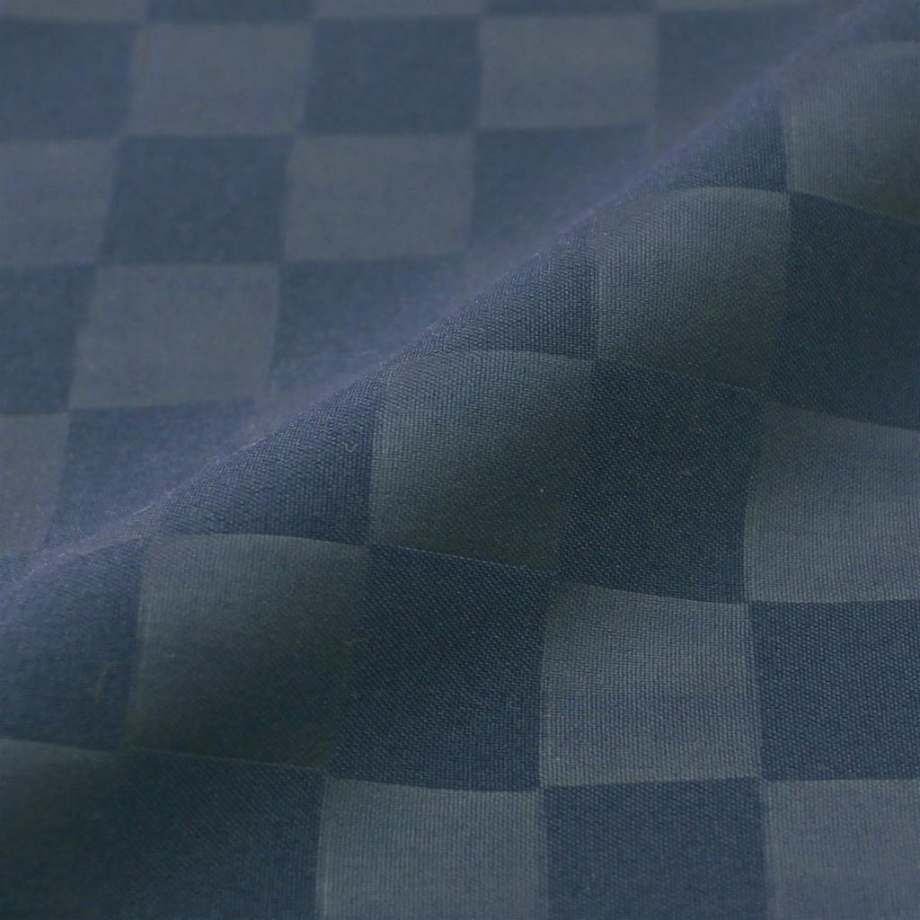 Merry Night Pillow Checkered 43 X 63 Matching Easy To Put In the Quick Wrinkle Washable Cover, Pattern, Navy, Approx. Cm, Type, Pillow, Drying,
