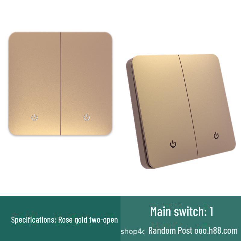 "Panou Comutator Basculant Wireless RF cu Control Dual cu Instalare Fără Lipire"