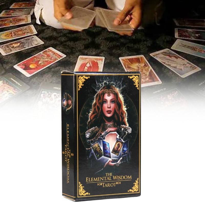 Elemental The Wisdom Tarot Board Game Cards Party Play Props Durable Fun Gift