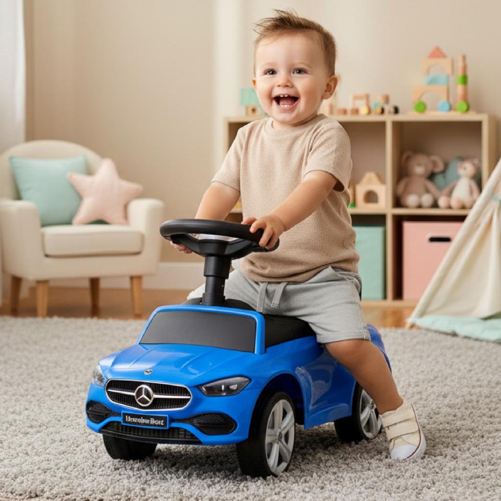 Ride-on Pusher Walker Mercedes C-Class Blue Sun Baby