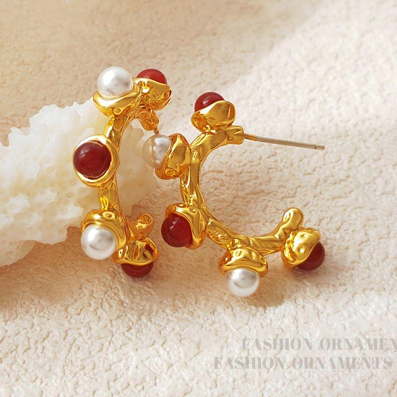 Welfare Fancy Accessible Luxury Spring/Summer New Arrival Earrings Necklace Fashion Elegant Vintage Earrings Trendy Niche Accessories