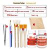 Kit Completo di Doratura con Foglia Oro e Argento per Arte Fai da Te, Artigianato e Pittura
