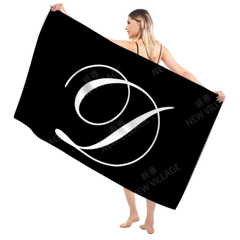 Bathroom Bath towel for adults sauna Large beach towel Gym towel Large hotel woman shower quick drying microfiber simple letter