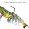 Artificial Luminous Shrimp Lure Soft Silicone Bait 1Pc 9cm 12g with Overweight Ultra-sharp Hook TPE Material Fish Accessories