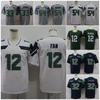 Seattle Seahawks Retro Embroidered Football Jersey Training Tee Men Women Lightweight Cotton Sportswear