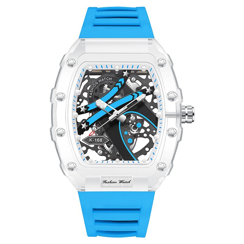 UTHAI BK145 Fashionable Man watch, transparent hollow wine barrel shaped quartz watch, waterproof clock gift watches for man