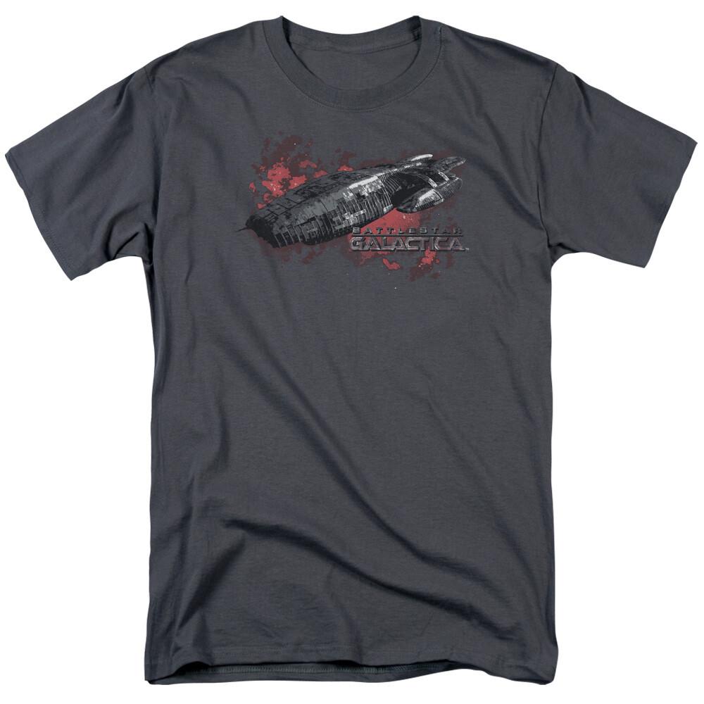 Battlestar Galactica Galactica T Shirt Licensed Sci-Fi TV Show Tee New Charcoal XXL