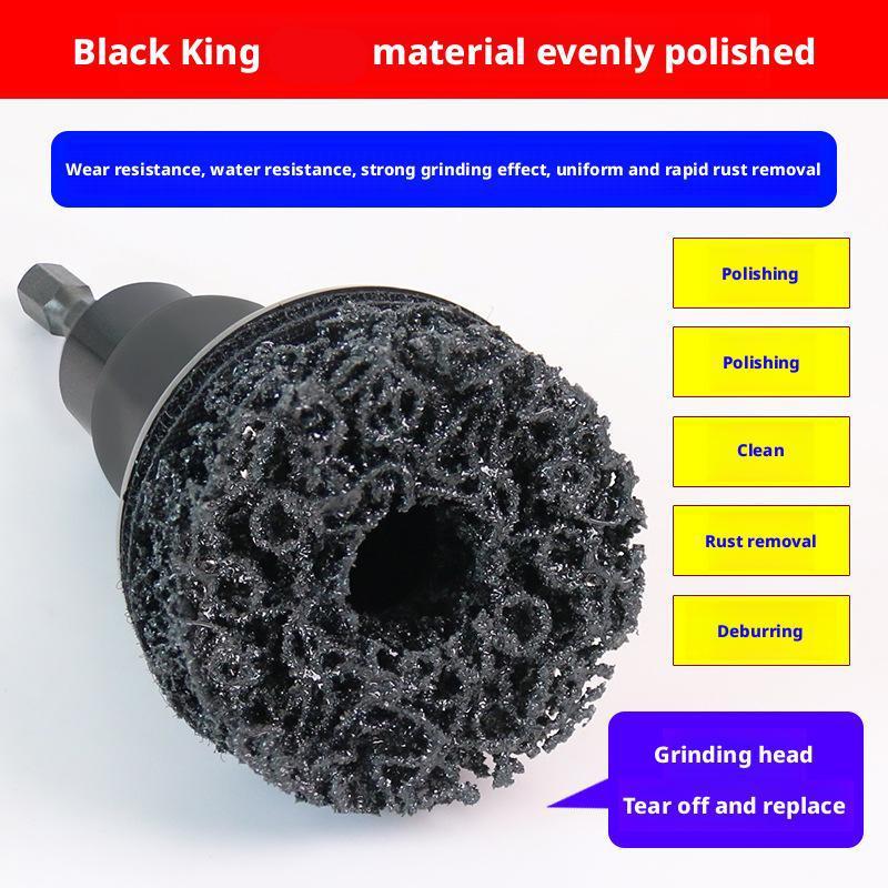 Car Wheel Hub Grinding Brush Brake Disc Rust Grinding Removal Tool Brake Grinding Cleaner Kit Rust Remover Polishing Kit