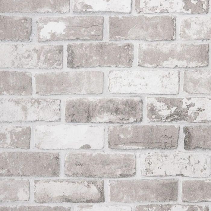vidaXL 3D Brick Pattern Wallpaper