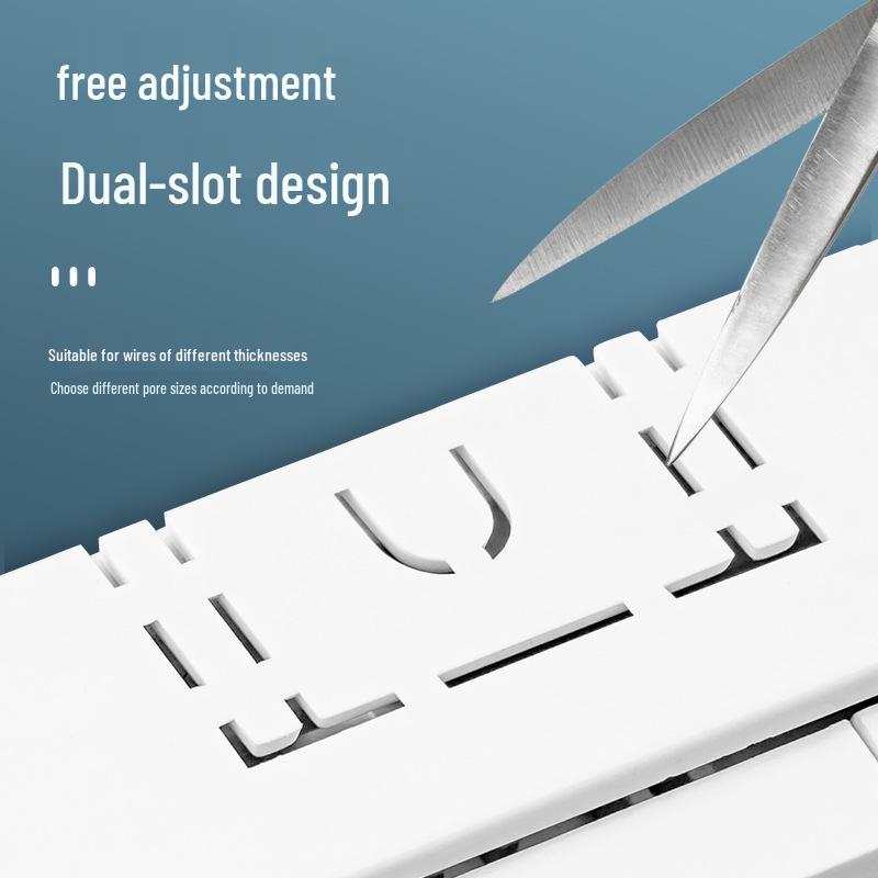 86 Type Double Gang Double Throw Wall Switch & Socket Panel with Exposed Wiring & Five Holes