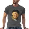 Bourvil Mosaik Porträt T-Shirt Thanksgiving Tag Tee Oberteil
