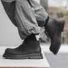 Black Martin boots men's 2024 new British style thick-soled heightening tooling boots 22722-J