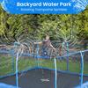 Trampoline Sprinkler for Kids Backyard Water Park Net Friendly WaterWhirl Outdoor Game Toys Adjustable Summer Toys Included Accessories Tool