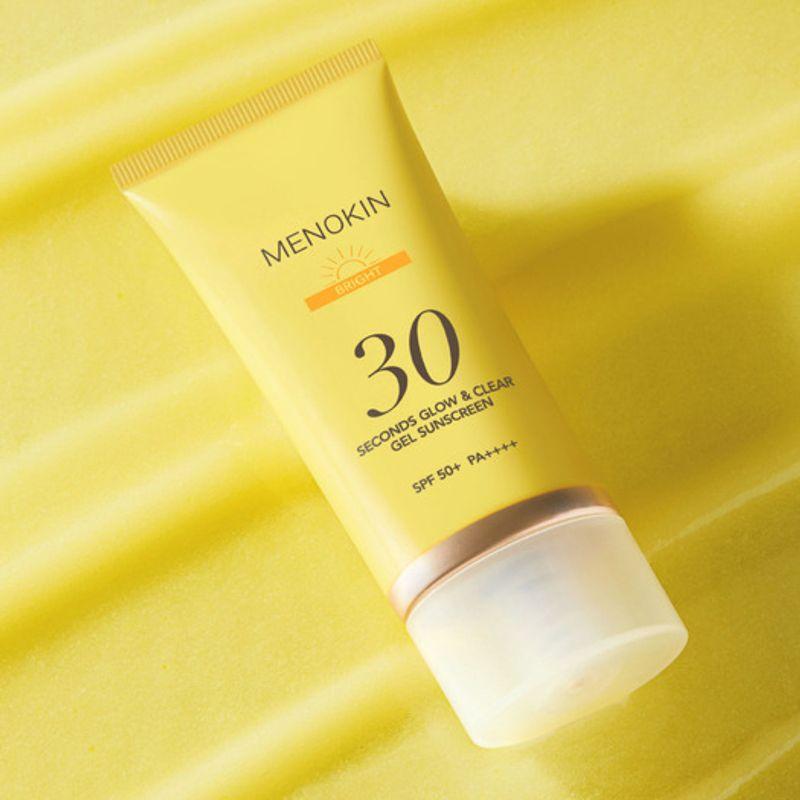 Menokine 30-Sekunden Glow & Clear Gel Sonnenschutz_Hell