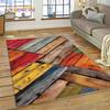 Colorful Wood Grain Timber Customized Carpet Rug for Bedroom Living Room Home Sofa Decoration,Child Game Large Decor Floor Mat