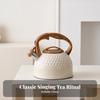 Whistling Tea Kettle Ergonomic Food Safe for Coffee Drinkers
