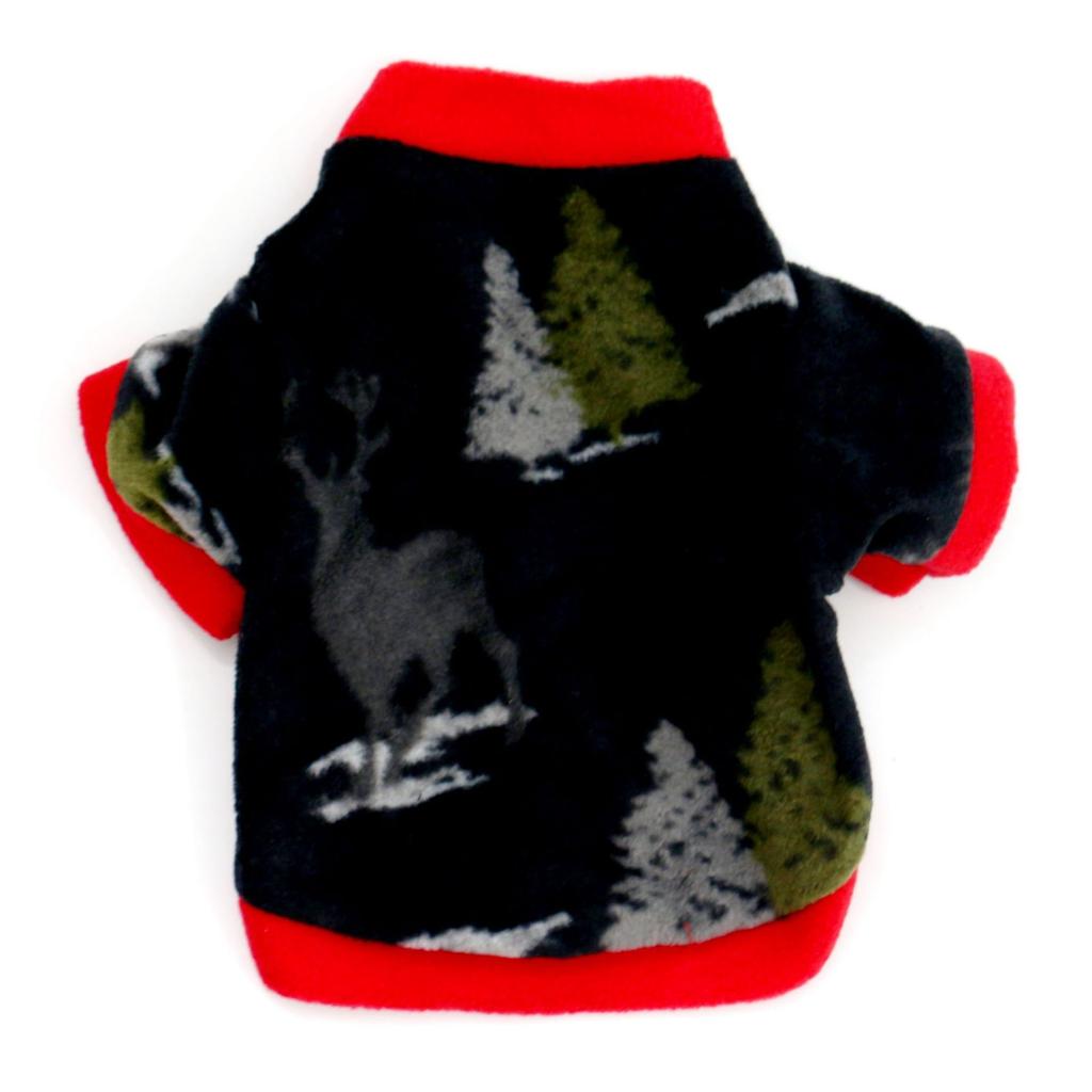 Autumn and Winter Classic Christmas, Dog and Kitten Fleece Jacket, Multi-color Selection