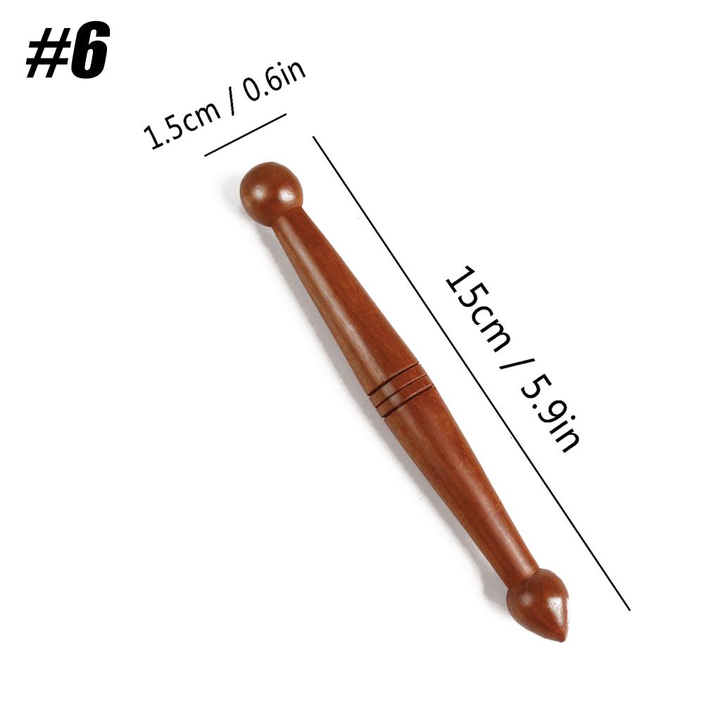 1pcs  Portable Travel Wooden Foot Massage Stick,Manual Acupressure Pen Thai Reflexology Tools,Trigger Point Massager for Face